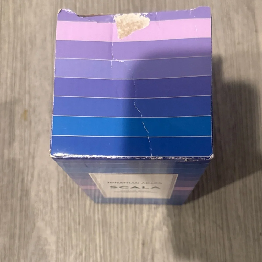 Jonathan Adler SCALA Box - Blue, Purple & Pink Stripes